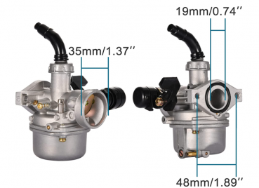 Preview: Vegaser PZ 19  für 4 Takt Motoren von 50-125ccm